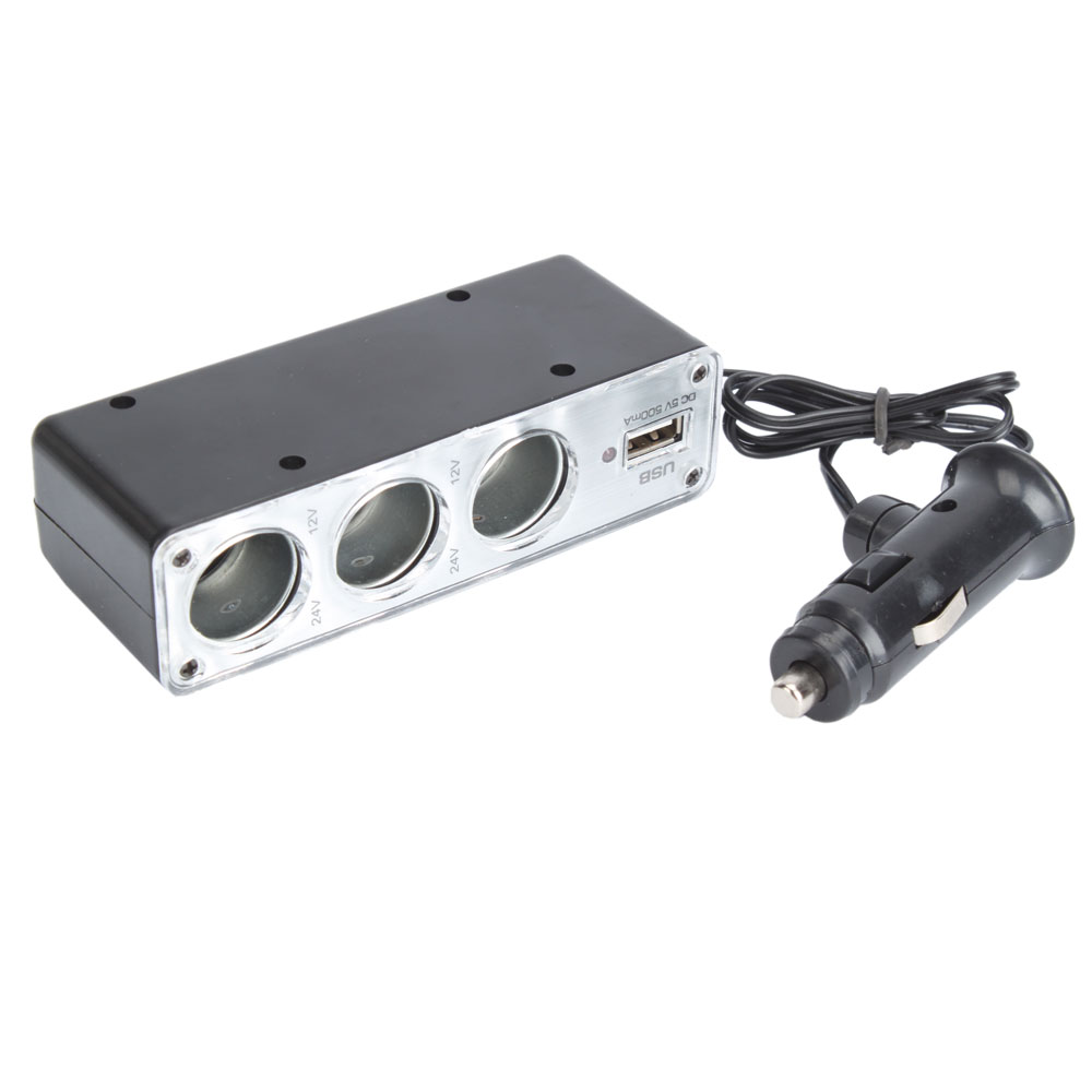 Triple 12V Receptacle